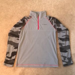 Columbia 1/4 zip fleece youth large